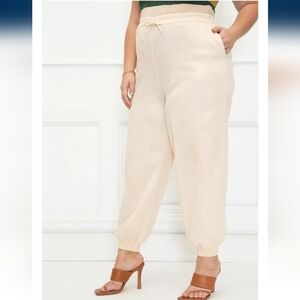 Eloquii linen blend jogger 20